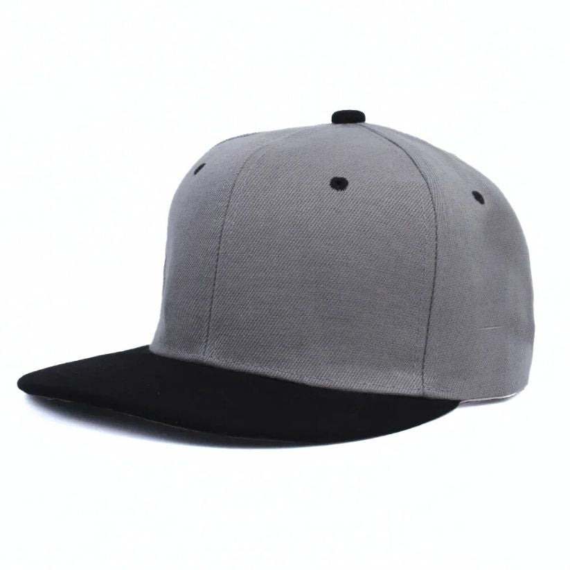 Black and Grey Snapback Cap