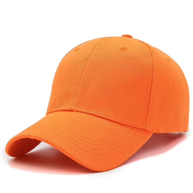 Bright Orange Classic Style Baseball Cap