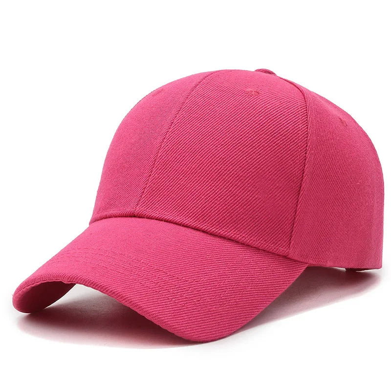 Bright Pink Classic Style Baseball Cap