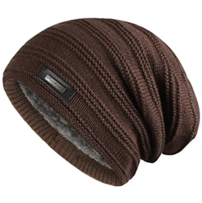 Brown Slouchy Style Beanie Hat