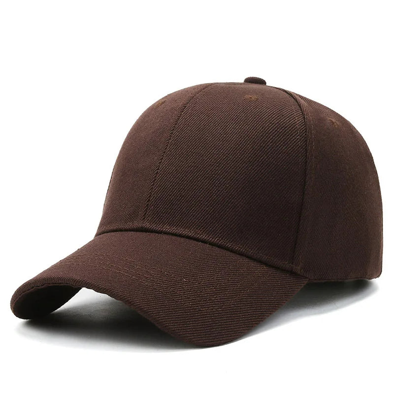 Coffee Brown Classic Style Baseball Cap