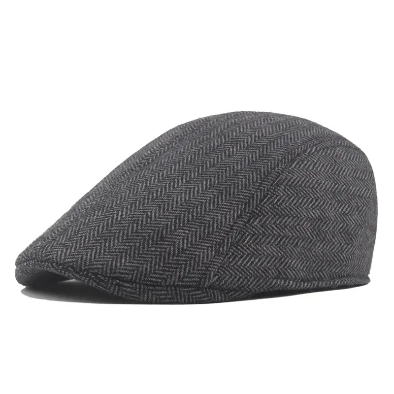 Dark Grey Flat Cap