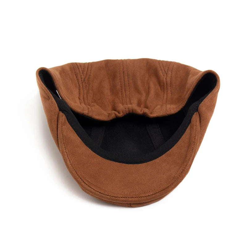 Berry Red Suede Style Beret