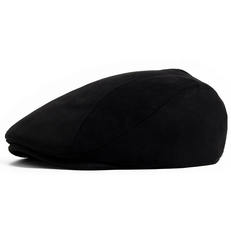 Camel Suede Style Flat Cap