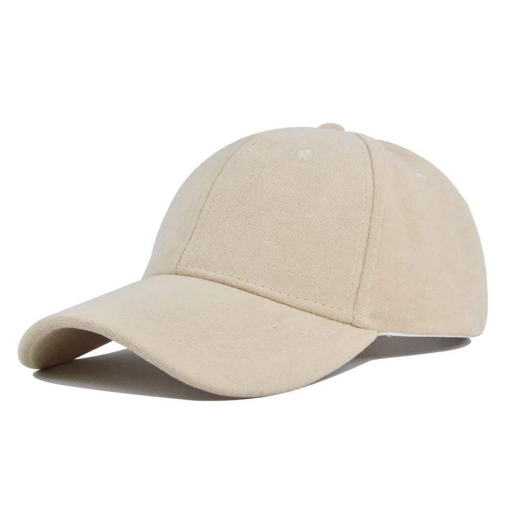 Autumn Green Suede-Effect Baseball Cap