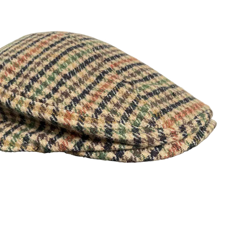 Autumn Plaid Flat Cap