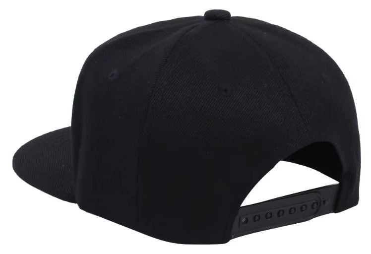 Addicaps Unisex Snapback Cap Adjustable Black