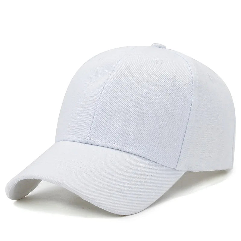 White Classic Style Baseball Cap