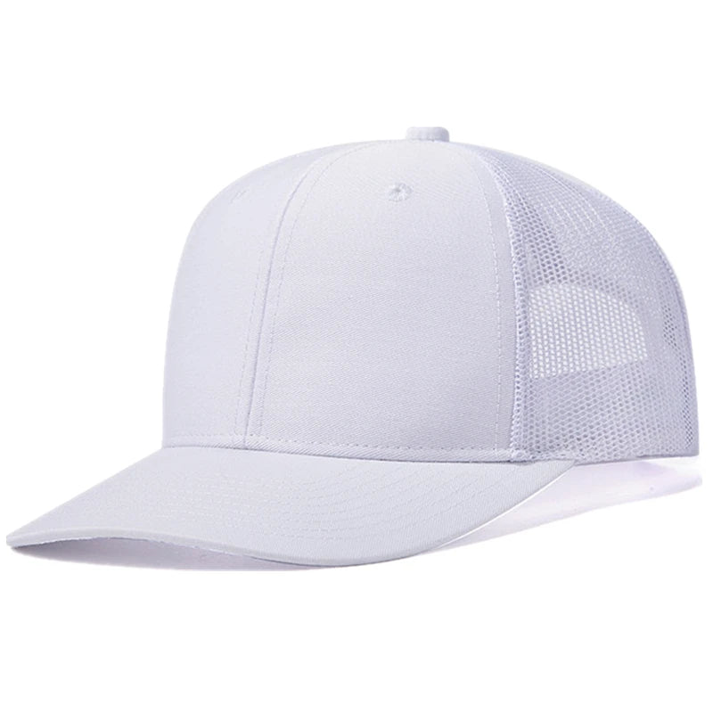 White Cotton Trucker Cap