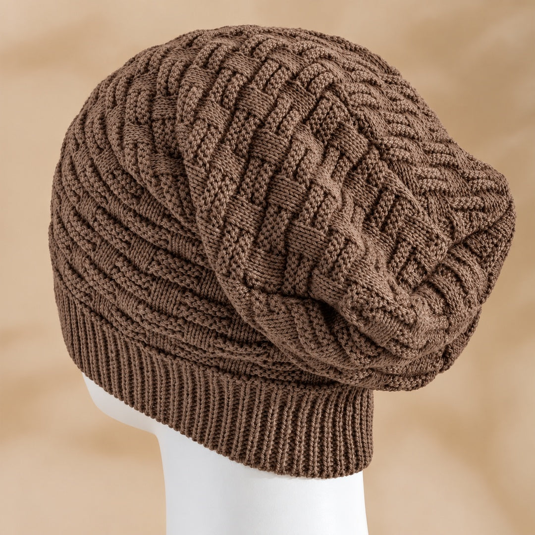 Brown Slouchy Beanie
