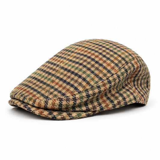 Autumn Plaid Flat Cap