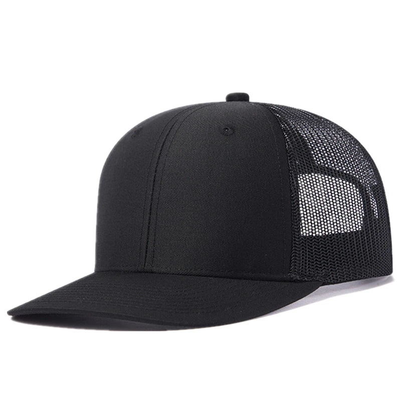 Black Cotton Trucker Cap