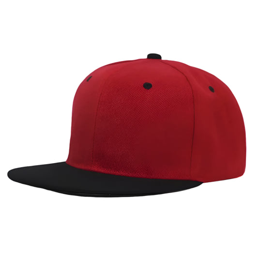 Black and Red Snapback Cap