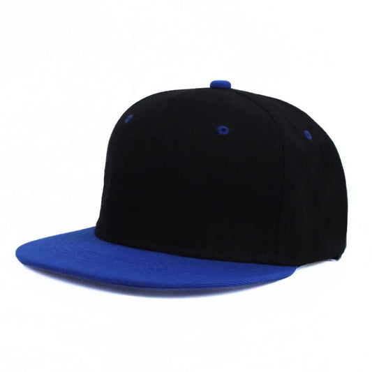 Blue and Black Snapback Cap