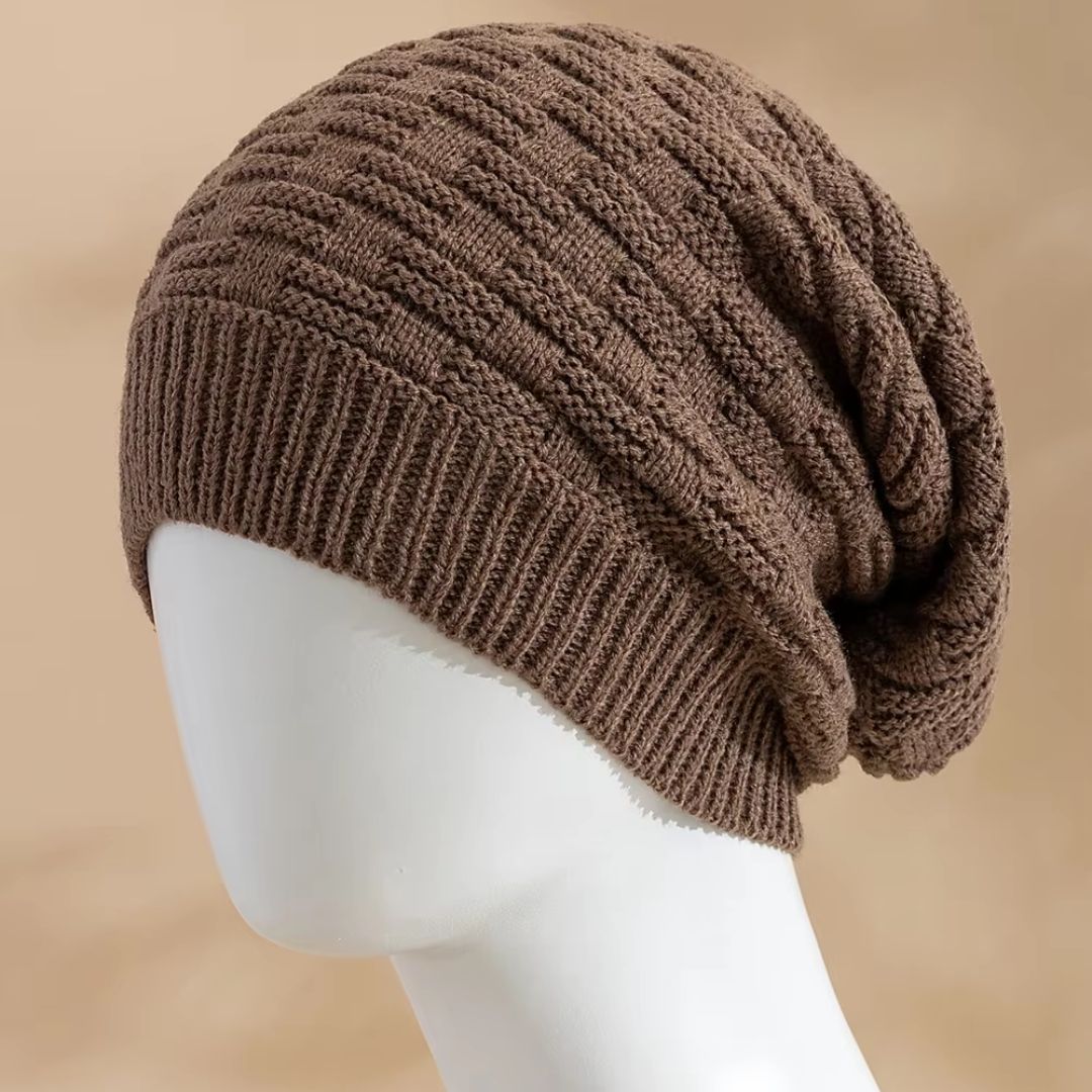 Brown Slouchy Beanie