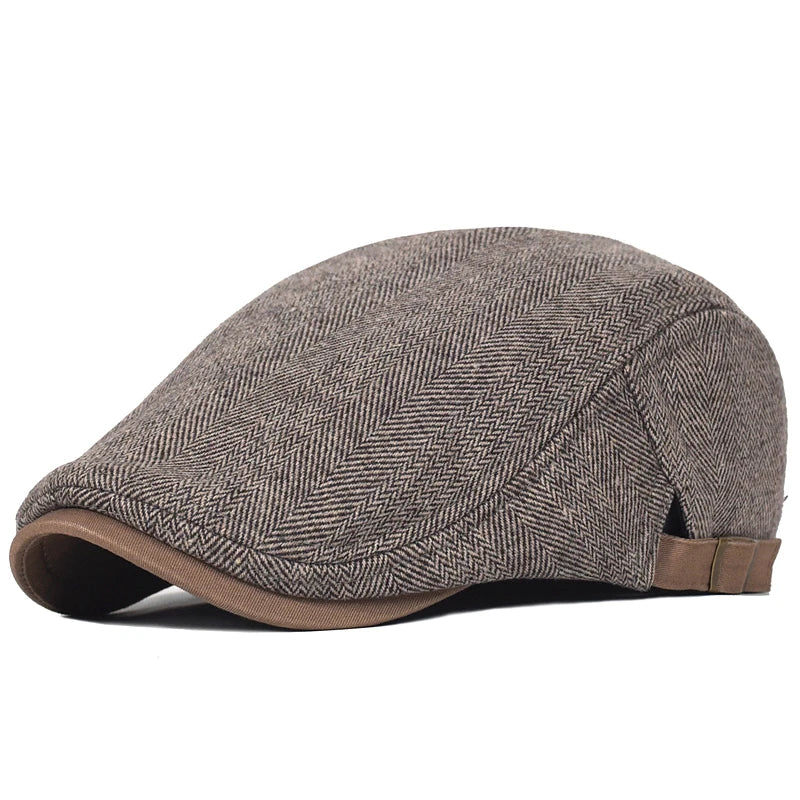 Herringbone Flat Cap