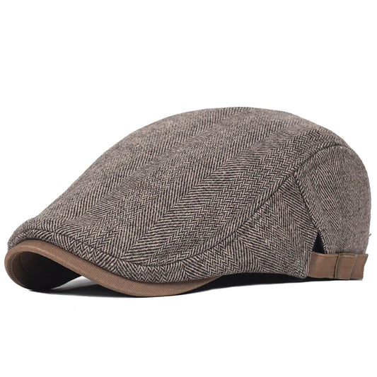 Herringbone Flat Cap