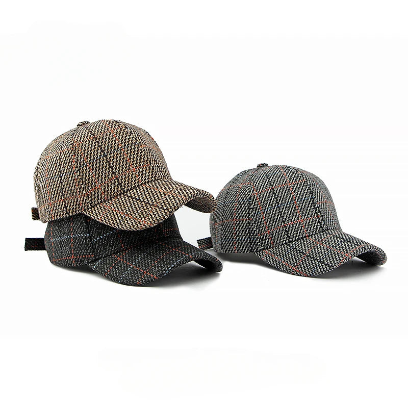 Brown Heritage Checkered Baseball Cap