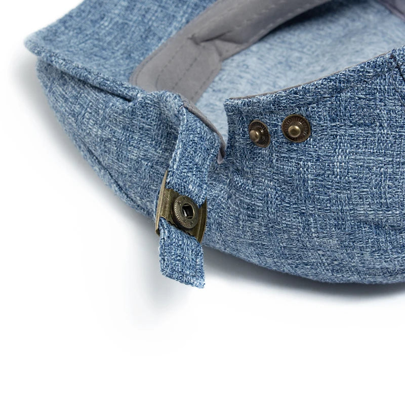 Lightweight Cotton-Linen Flat Cap