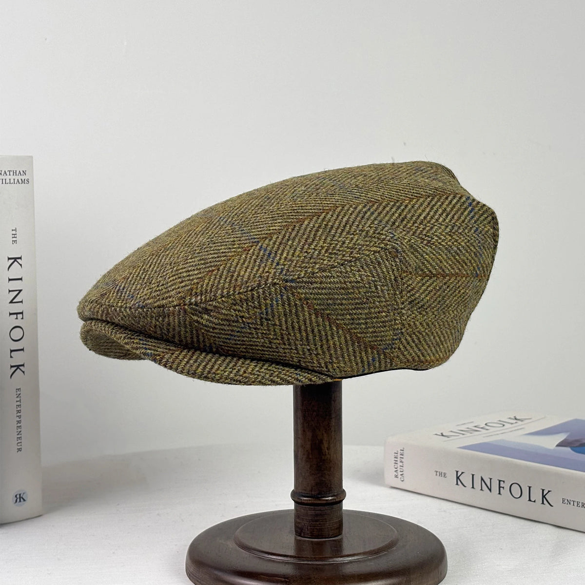 Classic Plaid Woven Flat Cap