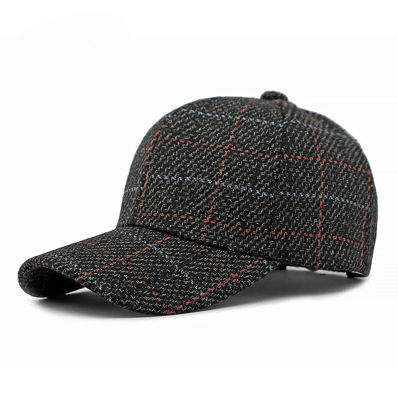 Grey Heritage Checkered Baseball Cap