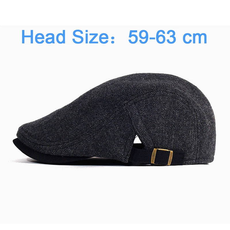 Herringbone Flat Cap