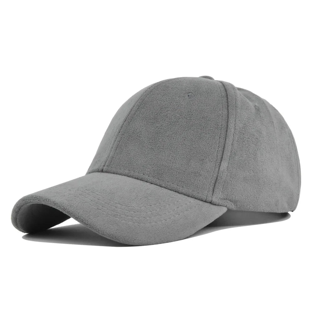 Autumn Green Suede-Effect Baseball Cap