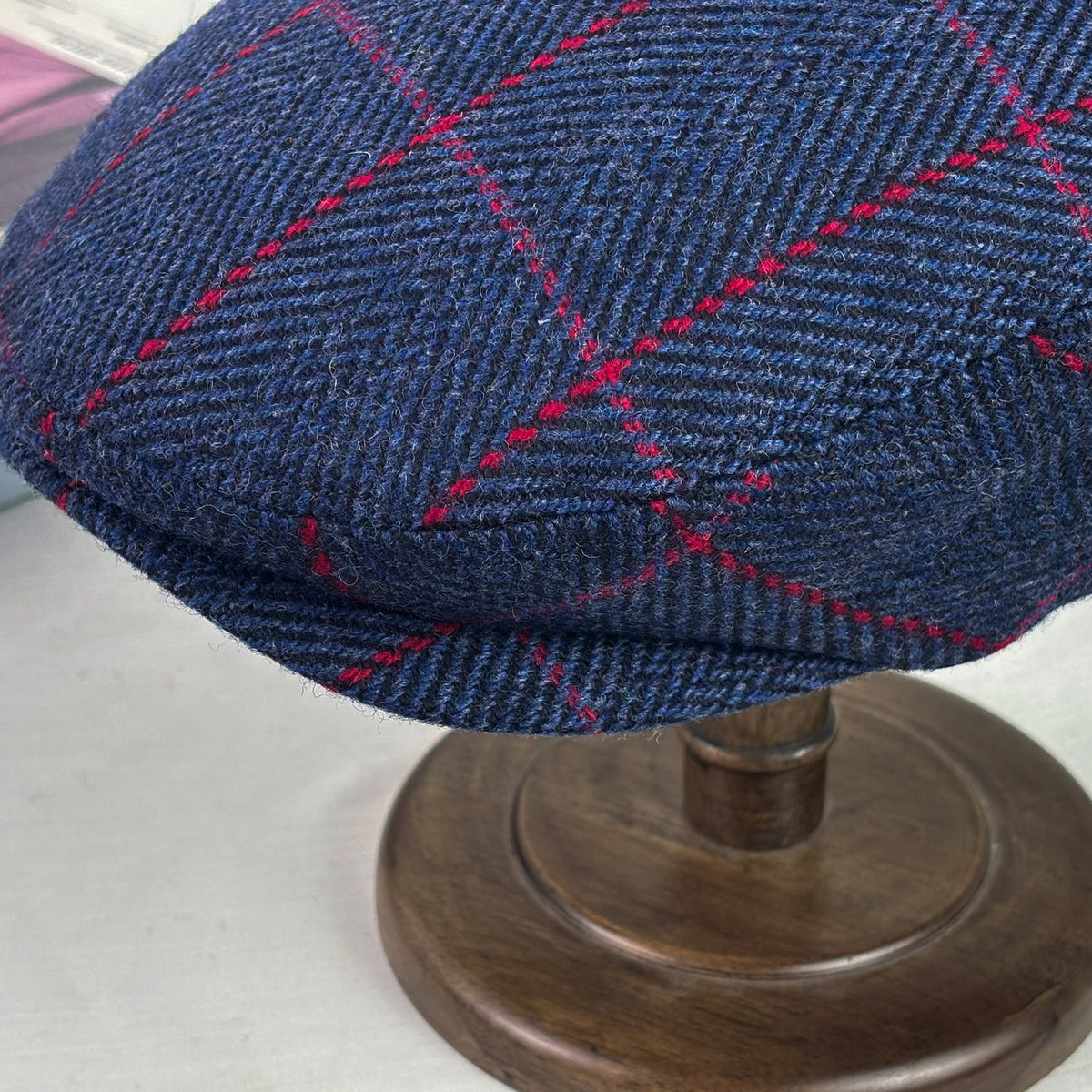Classic Plaid Woven Flat Cap