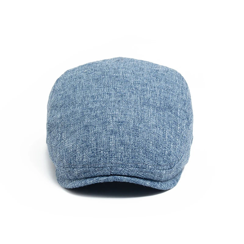 Lightweight Cotton-Linen Flat Cap