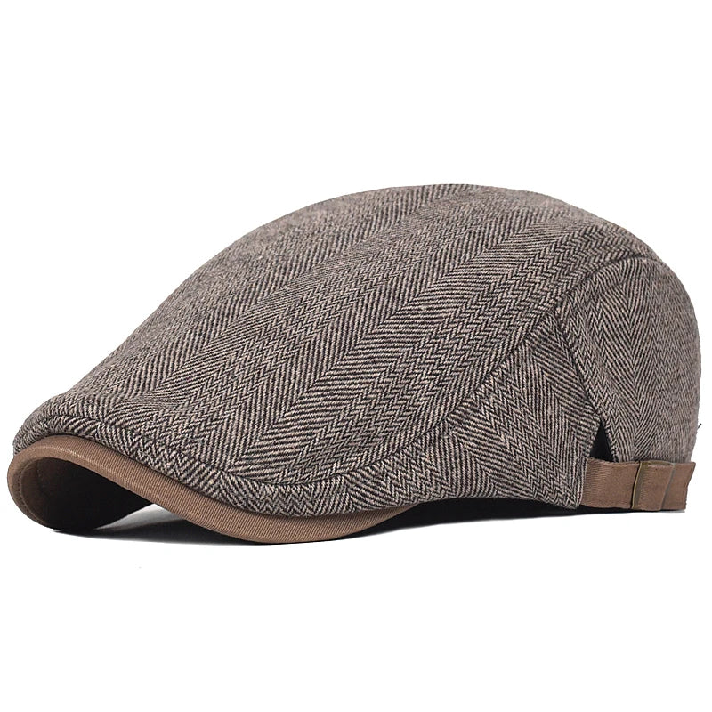 Herringbone Flat Cap