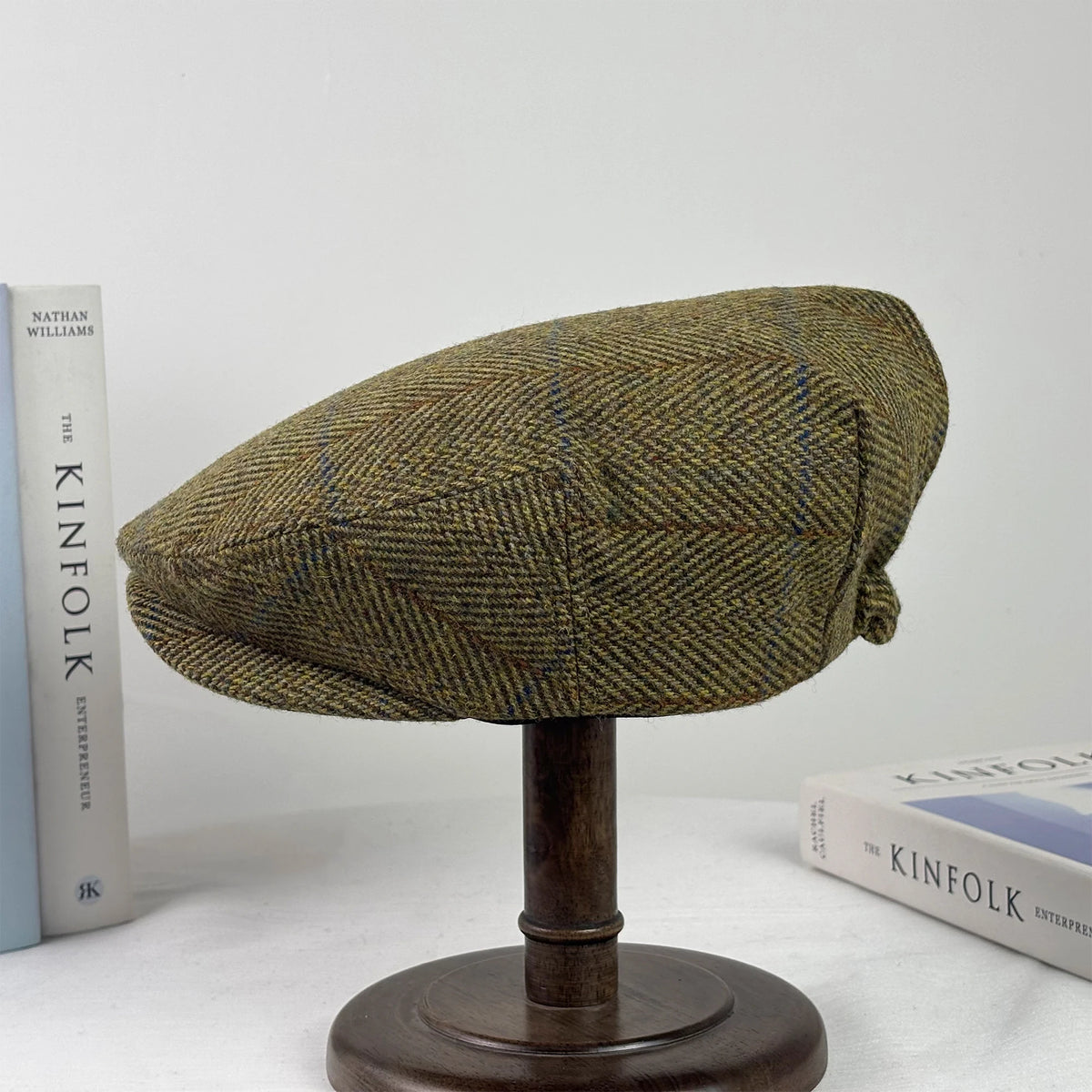 Classic Plaid Woven Flat Cap