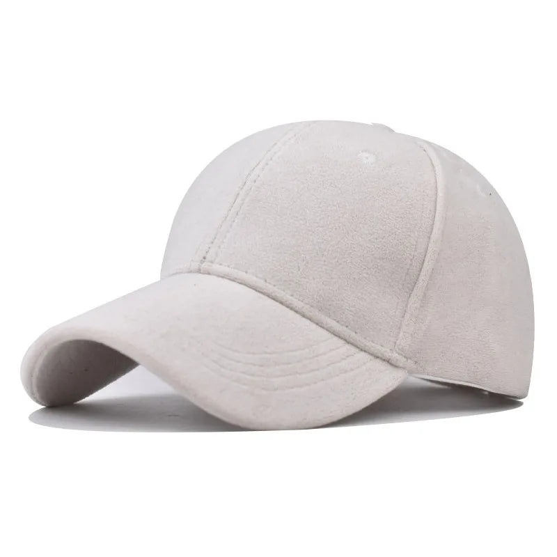 Autumn Green Suede-Effect Baseball Cap