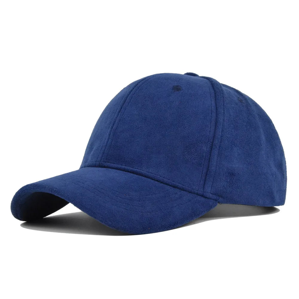 Autumn Green Suede-Effect Baseball Cap