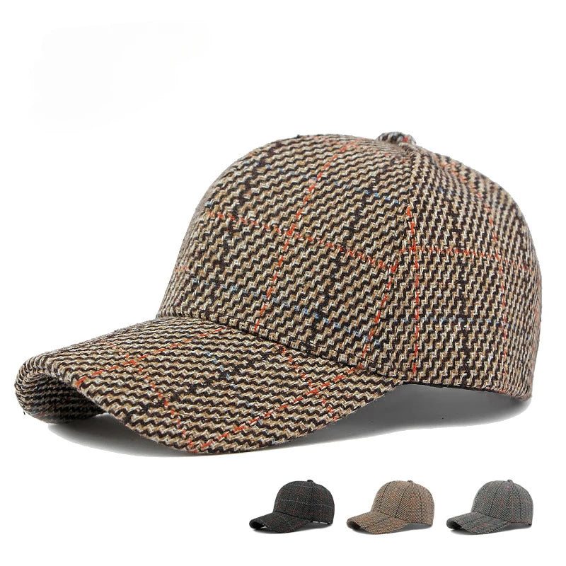 Grey Heritage Checkered Baseball Cap