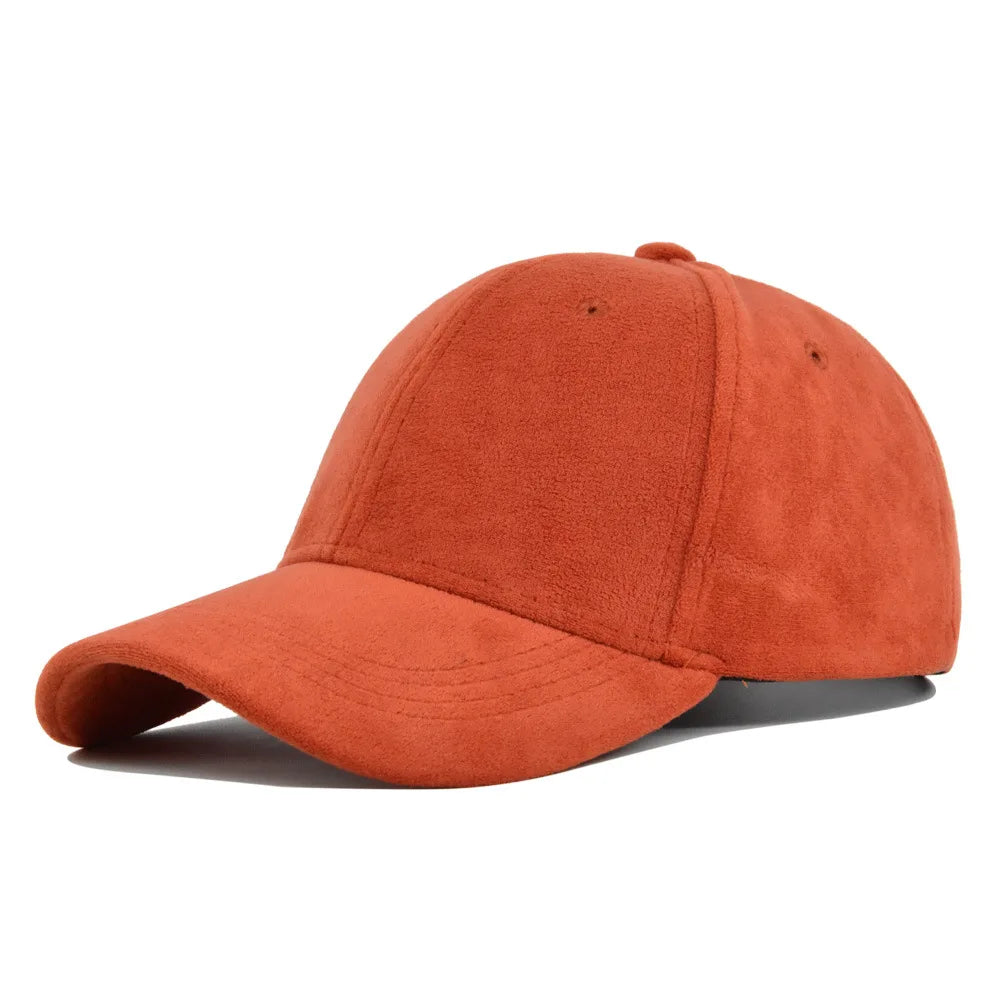 Autumn Green Suede-Effect Baseball Cap