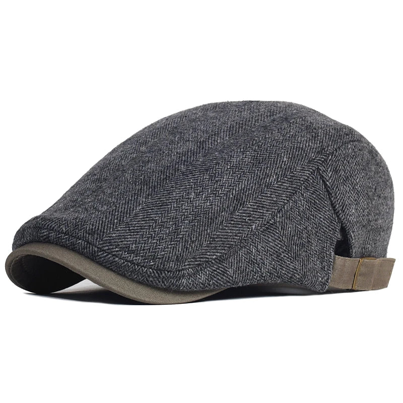 Herringbone Flat Cap